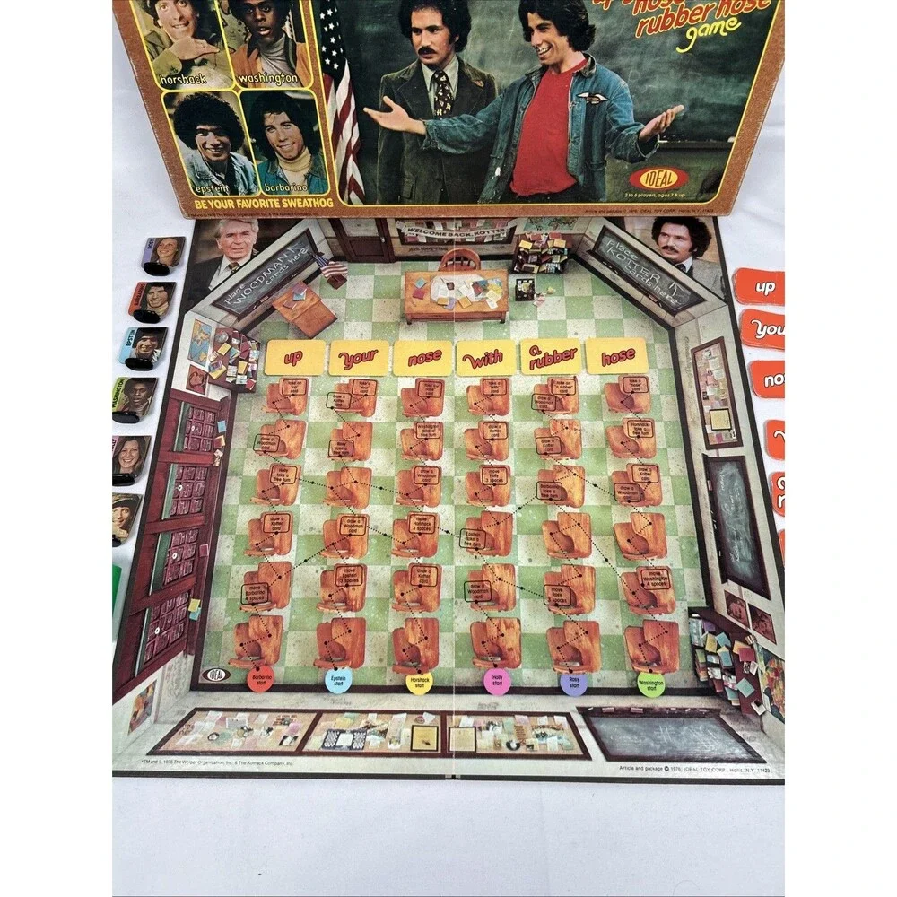 Vintage 1976 Welcome Back Kotter Board Game Travolta Barbarino - Complete